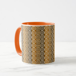 Caneca padrão tribal étnico africano