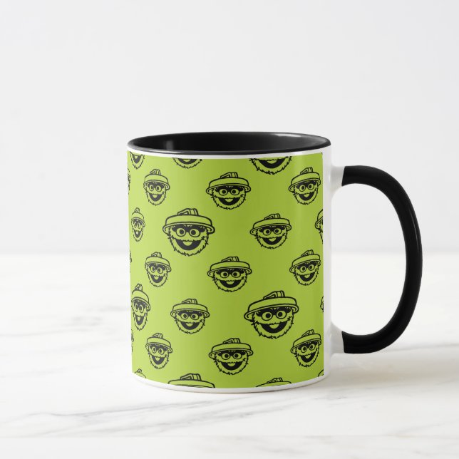 Caneca Padrão Verde Oscar o Monstro (Direita)