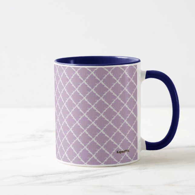 Caneca Padrão Verificado Roxo (Direita)