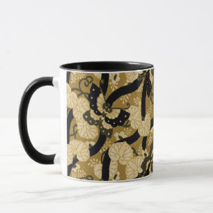 Caneca Padrão Vintage Borboleta Japonesa G.A. Audsley