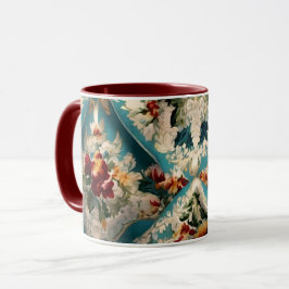Caneca Padrão Whimsical Italiano Floral Damask