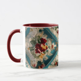 Caneca Padrão Whimsical Italiano Floral Damask