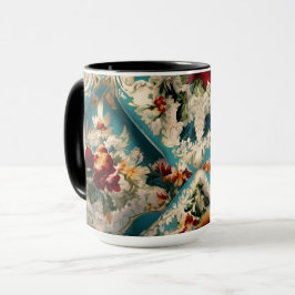 Caneca Padrão Whimsical Italiano Floral Damask