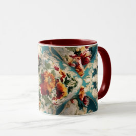 Caneca Padrão Whimsical Italiano Floral Damask