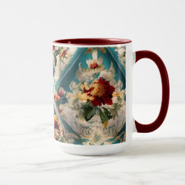Caneca Padrão Whimsical Italiano Floral Damask