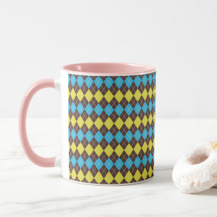 Caneca Padrão Xadrez Escocês dos Anos 70