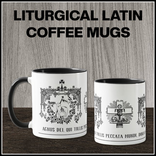 Caneca Padre Latim de Oração Religiosa Católica Tradicion (CATHOLIC LITURGICAL LATIN MASS COFFEE MUGS )