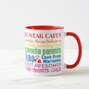 Caneca Padre Pai Engraçado cita Desejos da Filha Mug