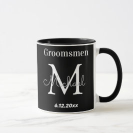 Caneca padrinhos de casamento brancos personalizados e el
