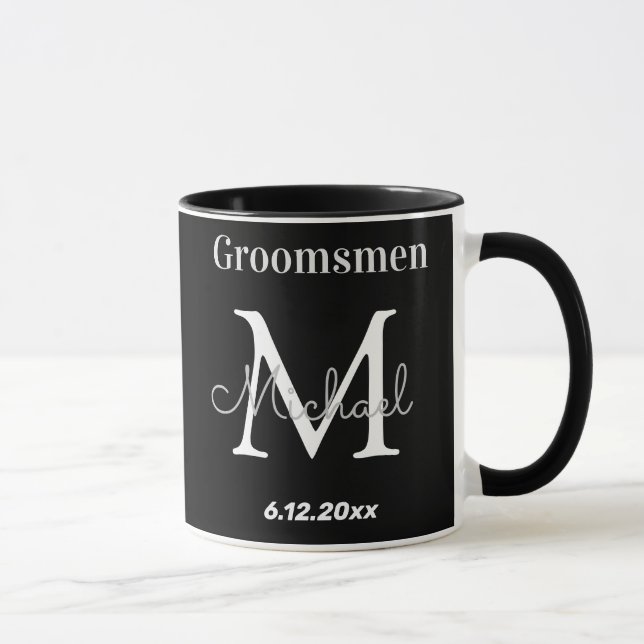 Caneca padrinhos de casamento brancos personalizados e el (Direita)