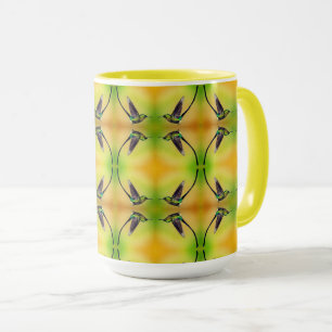 Caneca Padrões de beija-flores