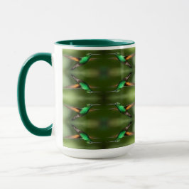 Caneca Padrões de beija-flores