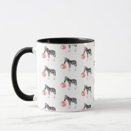 Caneca Padrões de Bolha de Goma-Zebra Explosiva