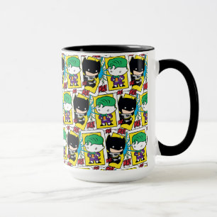 Caneca Padrões de Cartão de Joker e Batman
