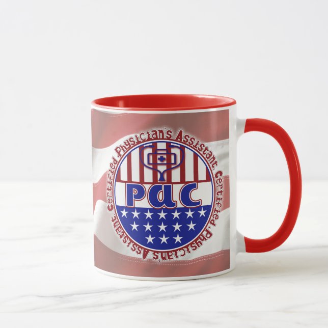 Caneca PAG PATRIÓTICO do Assistente Médico Certificado PA (Direita)