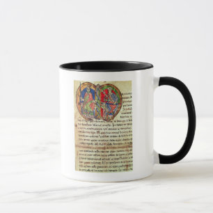 Caneca Página da abadia de Kelso da carta patente com
