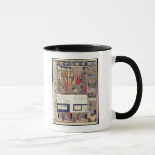 Caneca Página de "Canon da medicina" por Avicenna