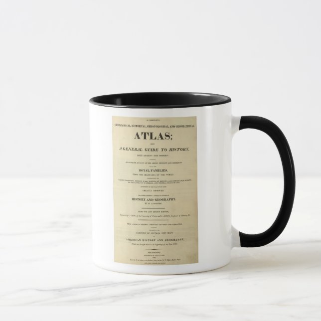 Caneca Página de Título Completa Genealogica, Histórica (Direita)