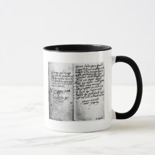 Caneca Página do manuscrito