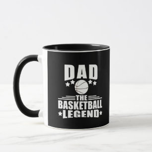 Caneca Pai a lenda de basquete presentes engraçados de di