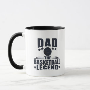 Caneca Pai a lenda de basquete presentes engraçados de di