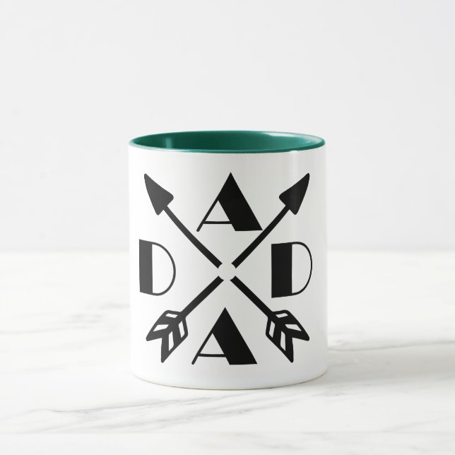 Caneca Pai Arrow Mug, Café Personalizado De Presente Pers (Centro)