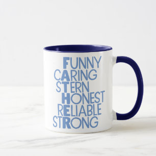Caneca Pai Atribui a Arte em Palavra Cruzada
