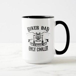 Caneca Pai Biker Como Um Pai Normal Apenas Mais Fria