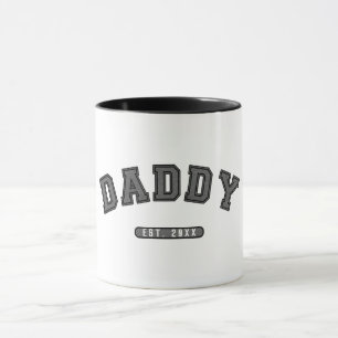 Caneca Pai Cinza Leather Est. Gráfico Estabelecido
