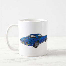 Caneca Pai Classic 1963 Blue Corvette Coffee Mug