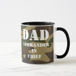 Caneca Pai, comandante-chefe Camo Militar Pai