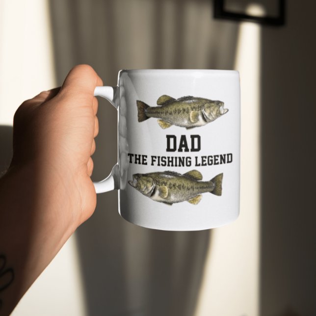 Caneca Pai Da Lenda De Pesca Peixes Padres (Criador carregado)
