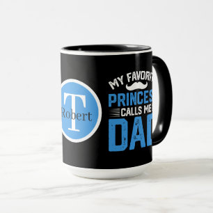 Caneca Pai da Princesa Legal adicionar monograma