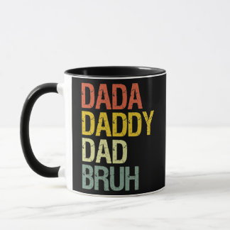 Caneca Pai Dada Bruh Pai Engraçado Dia de os pais Vintage