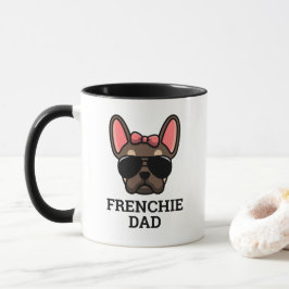 Caneca Pai de Cachorro Bulldog Francês Marrom Feminino