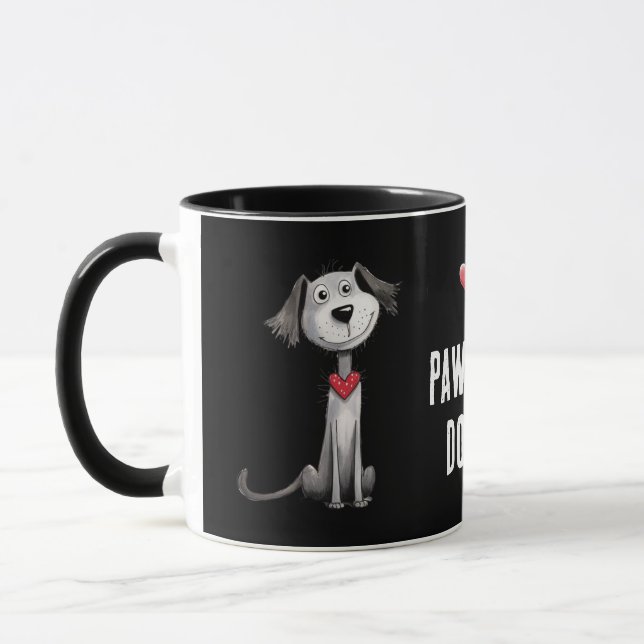Caneca Pai de Cães - Parte Dia de os pais Whimsical (Esquerda)