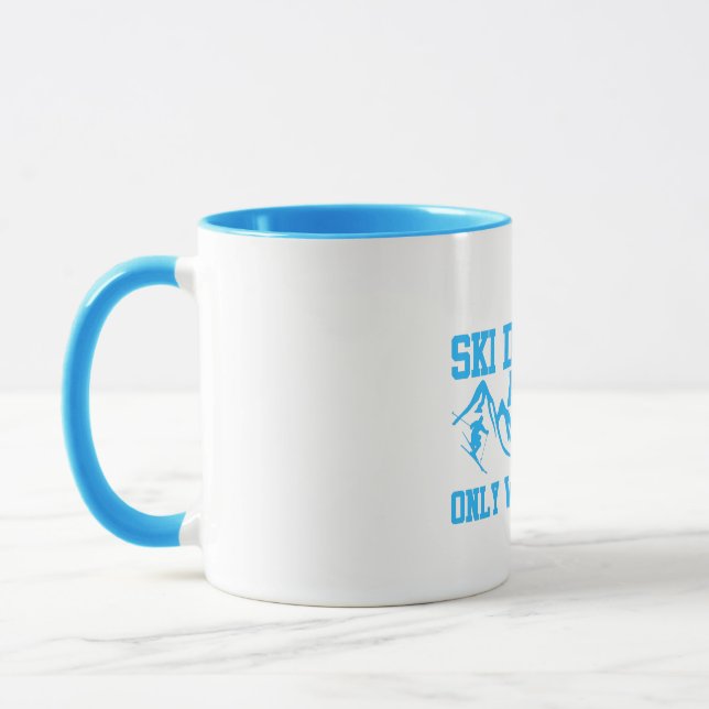 Caneca Pai De Esqui Como Um Pai Normal Apenas Uma Caneta  (Esquerda)