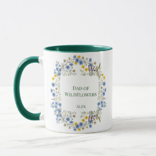 Caneca Pai de Flores Silvestres Coroa Floral Nome Persona
