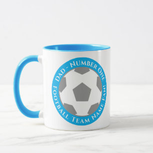 Caneca Pai de Futebol Azul Claro - Fresca e Divert