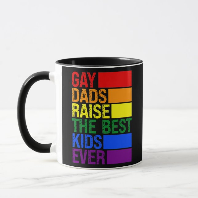 Caneca Pai De gay Levanta O Melhor Dia de os pais De Honr (Esquerda)