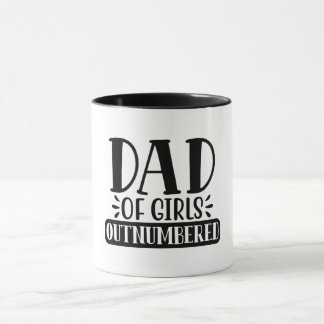 Caneca Pai de meninas em menor número