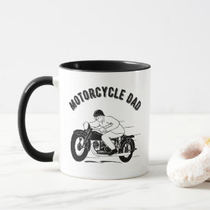 Caneca Pai de motocicleta com Vintage Retro