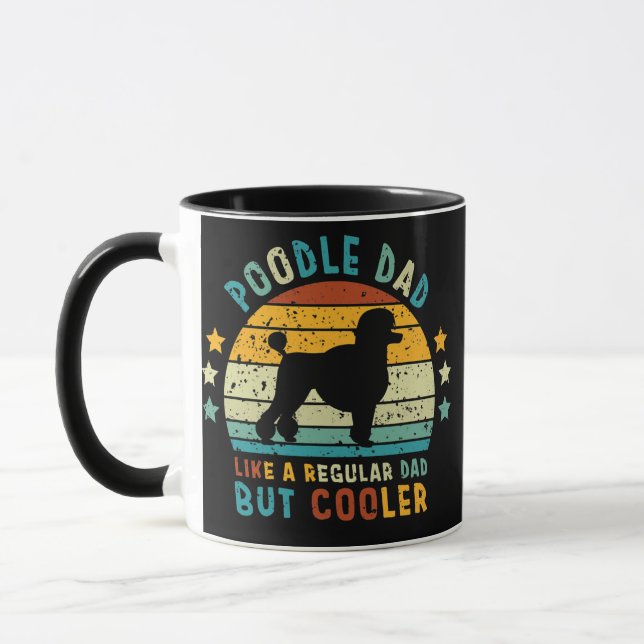 Caneca Pai De Poodle Como Um Pai Regular Mas Mais Frio Pa (Esquerda)