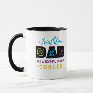 Caneca Pai de Triathlon, como um pai normal, mas uma cane