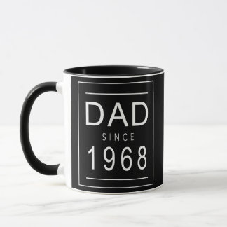Caneca Pai desde 1968 68 Estética promovida ao Pai