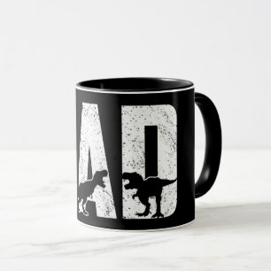 Caneca Pai Dinossauro Preto