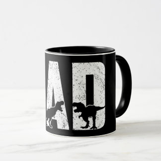 Caneca Pai Dinossauro Preto