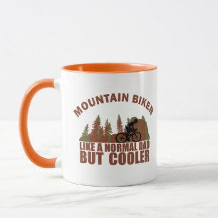 Caneca Pai Divertido de Ciclismo de Montanha