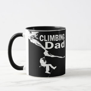 Caneca Pai Divertido de Escalada de Rocha