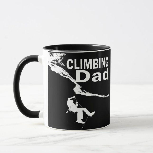 Caneca Pai Divertido de Escalada de Rocha (Esquerda)